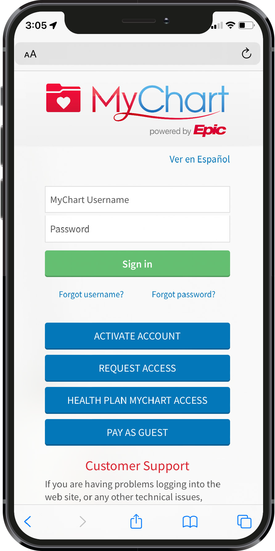 MyChart app